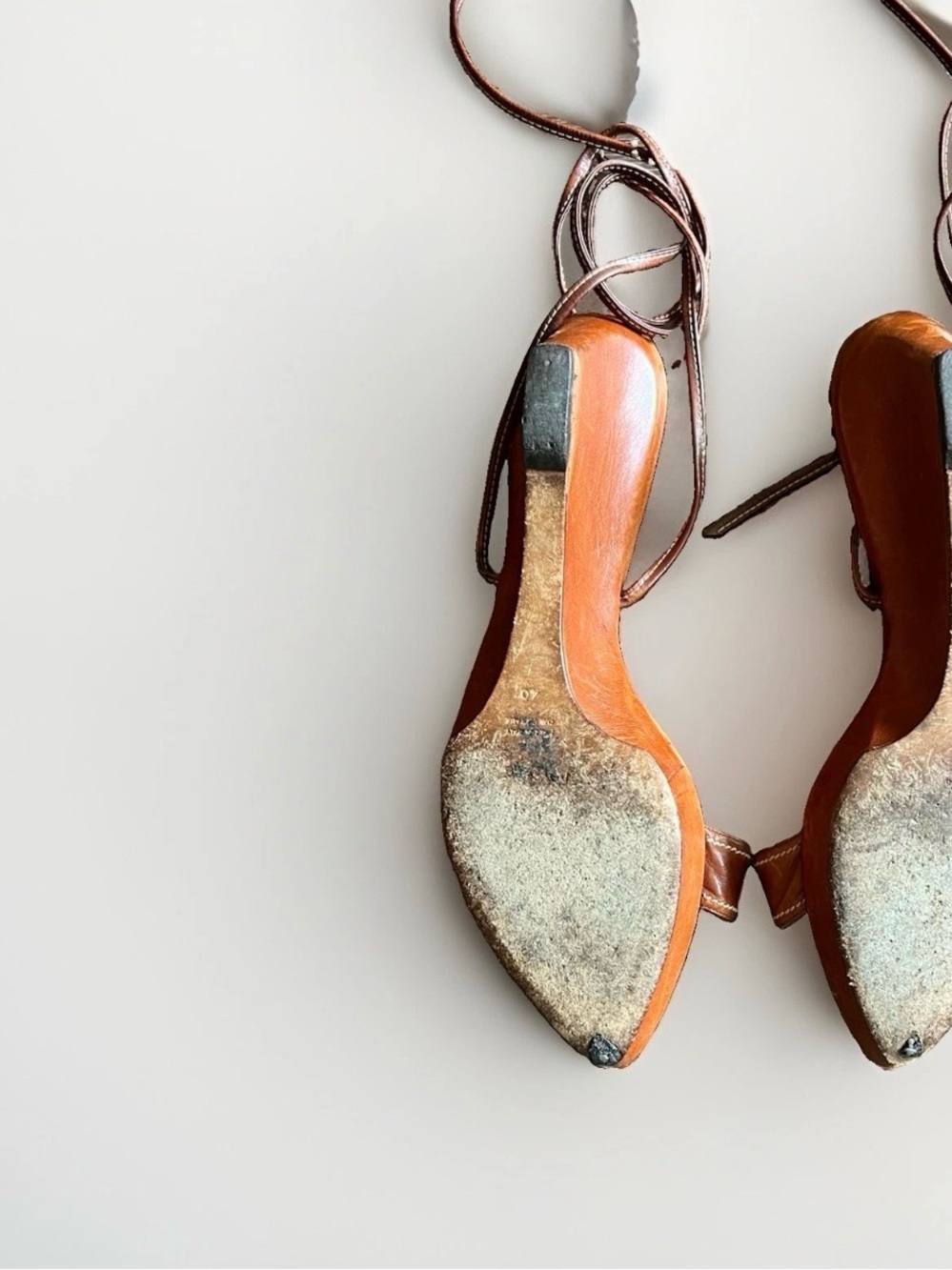 Vintage YSL Brown Wedges